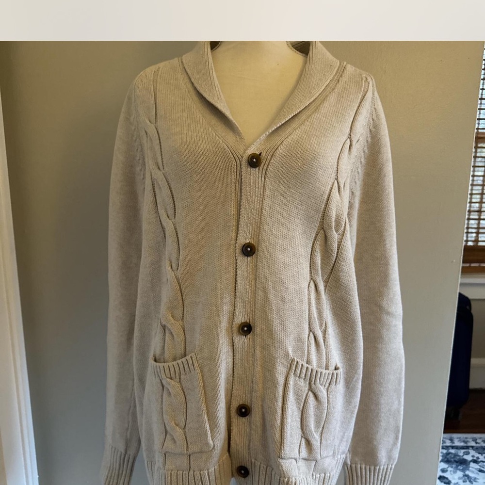 GAP Cable Knit Fisherman Cardigan